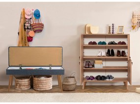 Mobilier pentru hol Maluxe Palm (Stejar sonoma + Albastru închis). 1089059