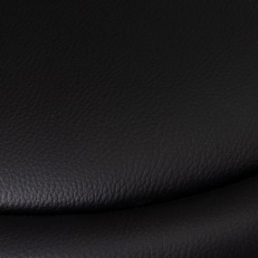 Scaune de bar negre cu înălțime ajustabilă 2 buc. din imitație de piele (înălțime șezut 72 cm) – Casa Selección