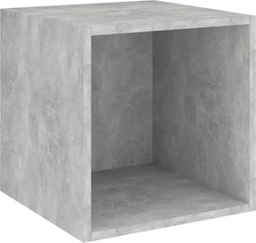 vidaXL Dulap de perete, gri beton, 37x37x37 cm, PAL
