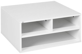 HOMCOM Suport pentru Imprimantă cu 2 Niveluri, 47x40x27.5 cm, Alb | Aosom Romania