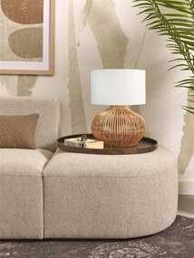 Veioza eco din ratan Kalahari S/3220 white
