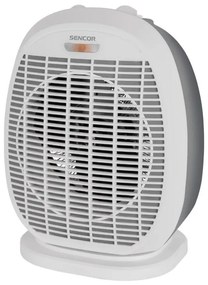 Sencor - Ventilator cu element de încălzire 1200/2000 W, 230 V, alb/gri