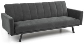 Canapea extensibila Armando velvet gri – H78 cm