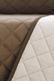 Husă de catifea pentru canapea cu două locuri Velvet maro 110x50 cm