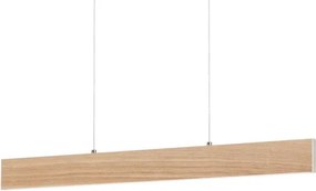 Eglo 39344 - Pendul CLIMENE cu LED/17W/230V + LED/4,2W, finisaj stejar