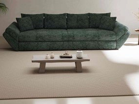Canapea extensibilă dumonde cu ladă de depozitare si sezut confortabil din spuma high-density, Loana Euphoria Verde 300x100 cm