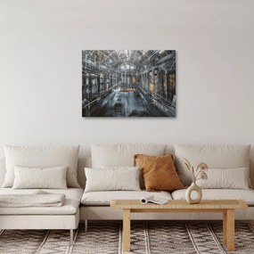 Tablou cu u interiorul clădirii vechi (70x50 cm)