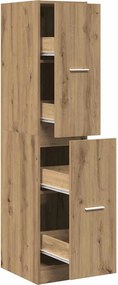 vidaXL Dulap de farmacie, stejar artizanal, 30x41x144,5 cm, lemn stratificat