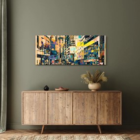 Tablou abstacțiunii pictate (120x50 cm)