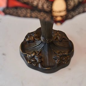 Endon 64091 - Lampă de masă Tiffany DRAGONFLY 1xE14/40W/230V Ø 20 cm