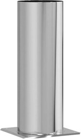 vidaXL Extensie pentru Capac de Semineu Argintiu 29 x 29 x 50 cm