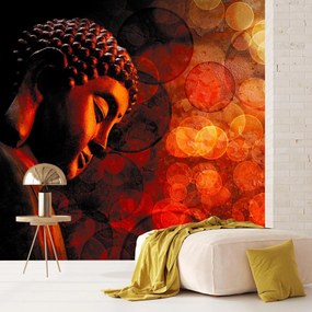 Fototapet - Buddha în nuanțe roșii (147x102 cm)