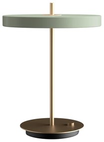 Veioză verde-deschis LED cu intensitate reglabilă cu abajur din metal (înălțime 41,5 cm) Asteria Table – UMAGE