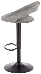 Scaun de bar H102 velvet gri