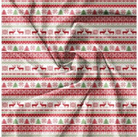 Lenjerie de pat microfibra CHRISTMAS JOY alb + cearsaf micropluș SOFT 90x200 cm alb