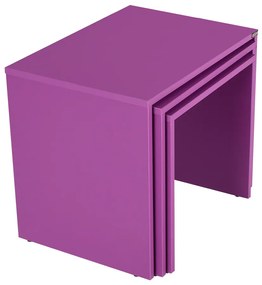 Masă pliabilă SHP Purple, 3 buc