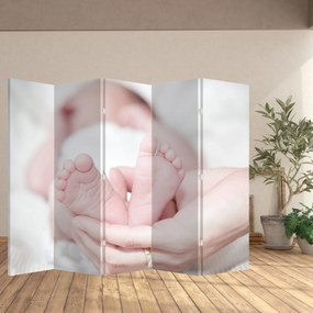 Paravan - Piciorușele de copilaș (210x170 cm)
