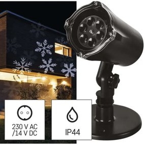 Proiector LED de Crăciun de exterior LED/3,6W/230V IP44 alb
