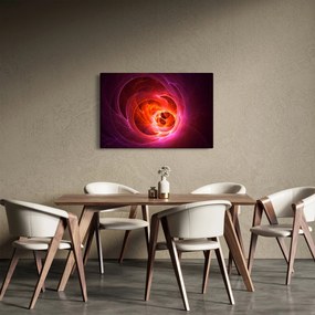 Tabloul modern cu abstracțiune roz (90x60 cm)