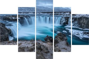 Tablou - Priveliște la cascade (150x105 cm)