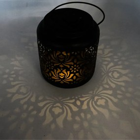 Lampa solara neagra SHADY BLOOM 13,5 cm