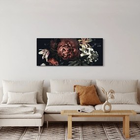 Tablou - Flori întunecate (120x50 cm)