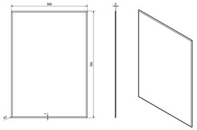 Sapho - Oglindă ACCORD 50x70 cm clară