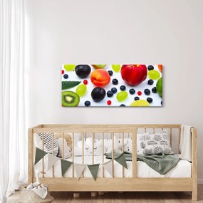 Tablou - fructe cu picături de apă (120x50 cm)