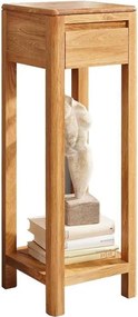 Măsuță stejar masiv cu sertar Dotti, 30 × 90 × 30 cm