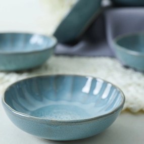 Set de 6 boluri din ceramică Laguna 12 cm, turcoaz