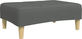 vidaXL Taburet, gri închis, 77x55x31 cm, material textil