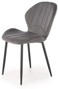Scaun K538 velvet gri H85 cm