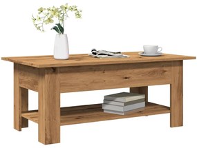 vidaXL Măsuță de cafea, stejar artizanal, 102x55x42 cm, lemn prelucrat
