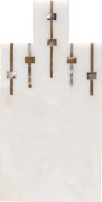 Tocător din marmură albă, Sound, 15 x 30 cm