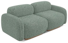 Canapea modulară verde-deschis 190 cm Ailani – Makamii