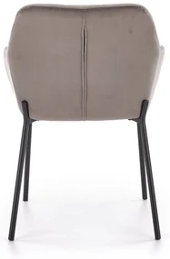 Scaun de bucaterie Davos, gri/negru