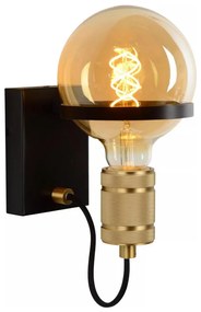 Lampă de perete Lucide 30271/01/30 OTTELIEN 1xE27/60W/230V negru