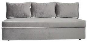 Canapea Extensibila New Modulo, 3 Locuri, Lada Depozitare, Gri si Alb, 194 Cm
