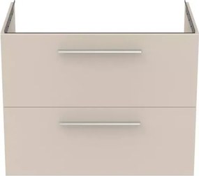 Dulap baza suspendat Ideal Standard i.life B bej nisipiu mat 2 sertare 80 cm