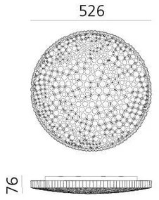 Plafonieră LED dimabilă CALIPSO LED/50W/230V 3000K