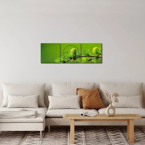 Tablou con verde (cu ceas) (90x30 cm)