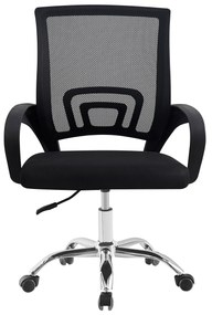Scaun de birou, negru/ negru, DEX 4 NEW