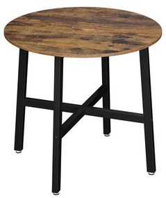 Masă de dining ELDUR maro/negru