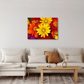 Tablou pe sticlă cu floare (70x50 cm)