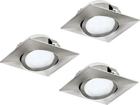 Eglo 95846- Set de 3 spoturi LED încastrate PINEDA LED/4,9W/230V