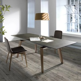 Masa dining extensibila design modern Walnut, 180-230x90cm AC-DT797