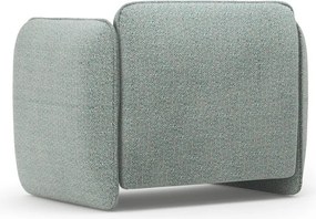 Fotoliu albastru cu tapițerie din chenille Georgia – Micadoni