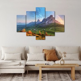 Tablou cu curcupeu deasupra stâncilor (150x105 cm)