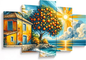 Tablou - Casă cu portocale I. (150x105 cm)