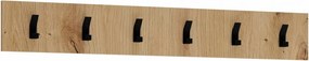 Cuier CLIF W-100, stejar artisan, PAL laminat, 100x15 cm